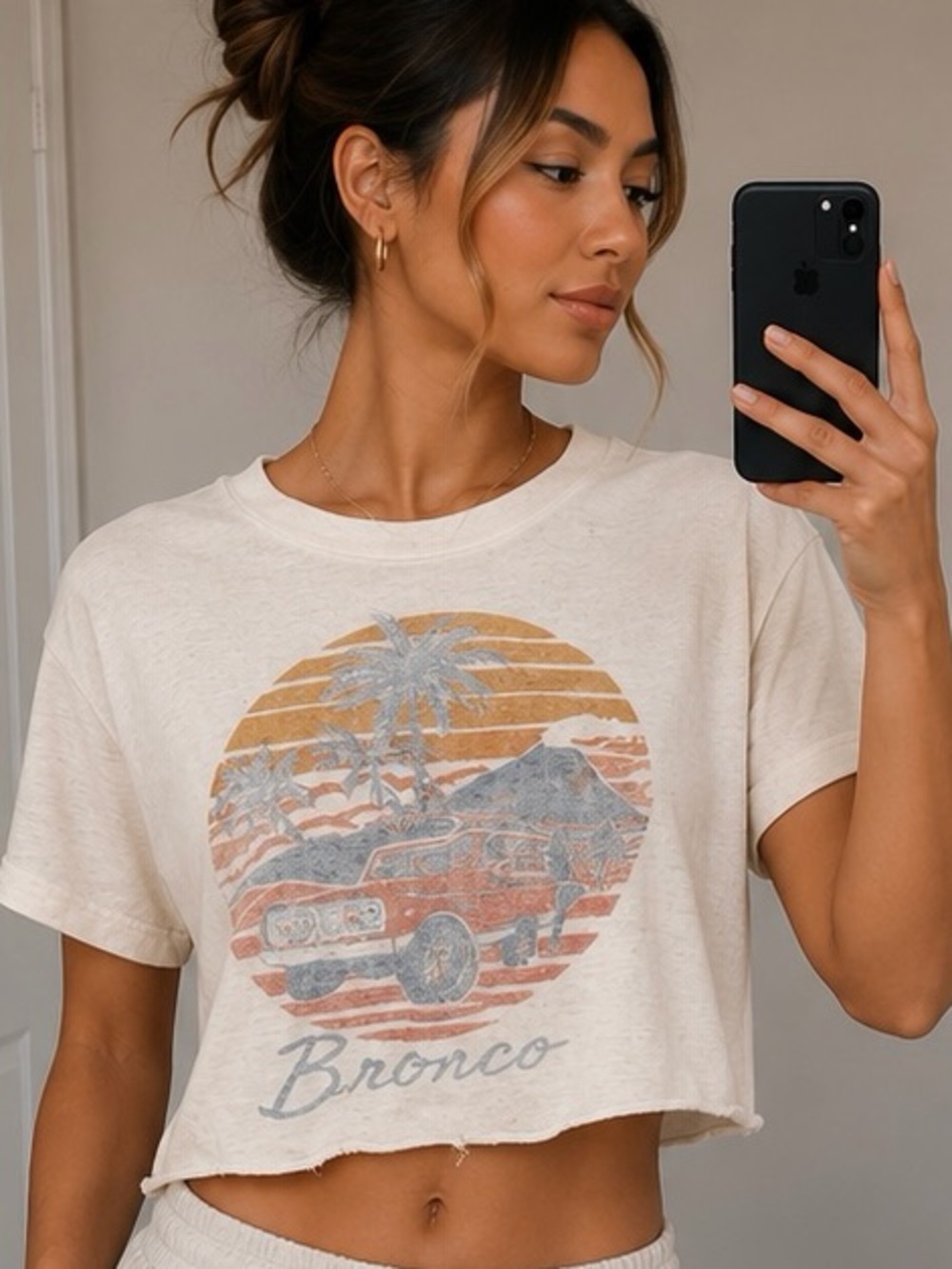 Junk Food Clothing Off- Bronco oversized Tee